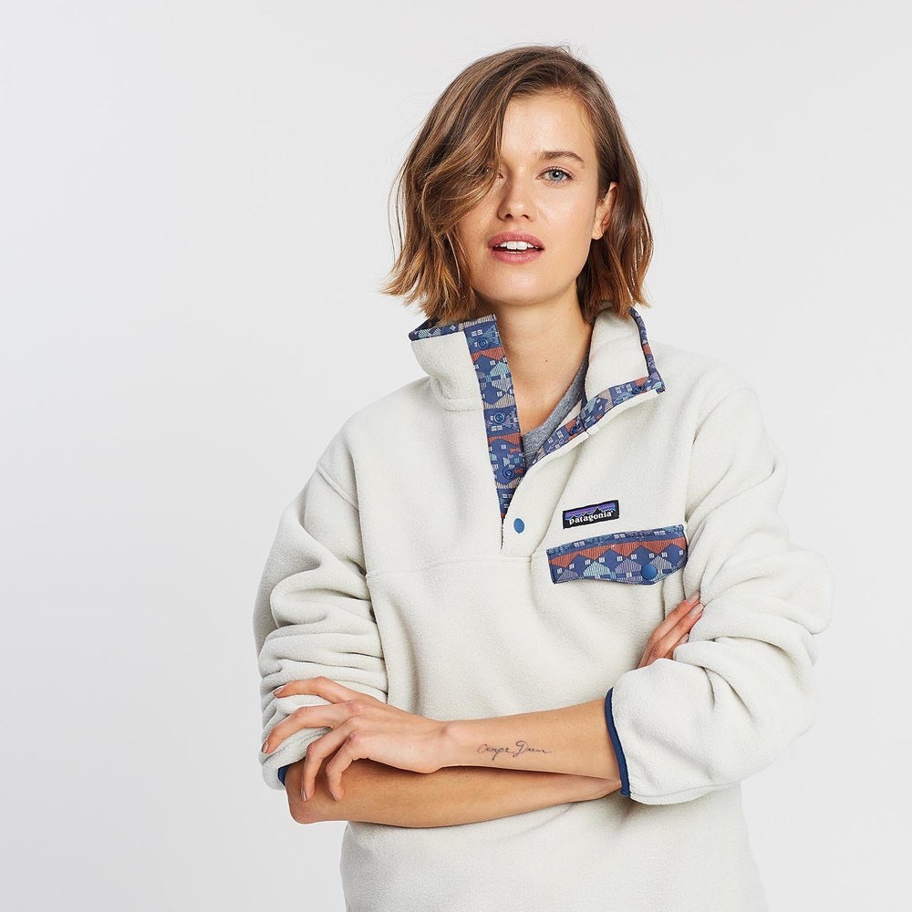 NWT! Patagonia Synchilla Pelican w/ Stone Blue